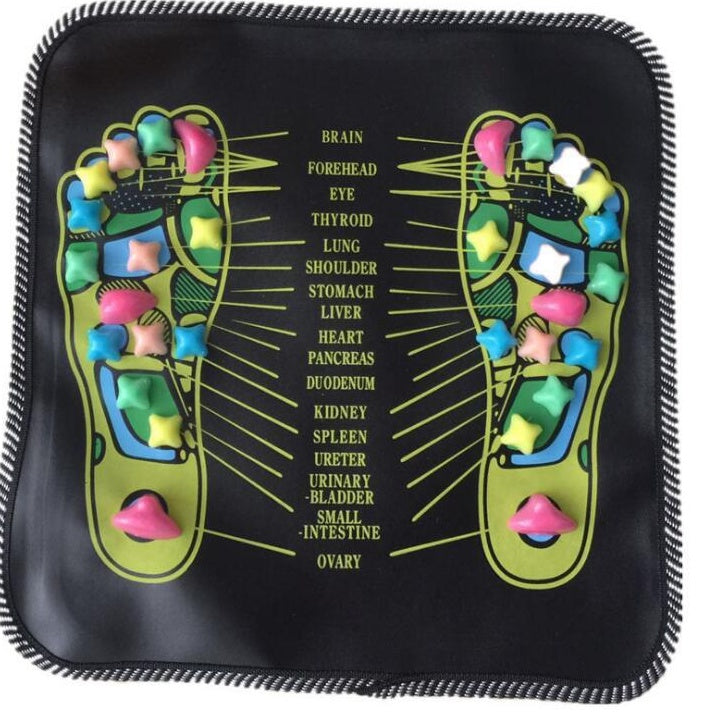 Reflexology Foot Massage Pad Cobblestone Walk Massager Mat Pain Relief Health Care Acupressure Mat - Big Bear Peak