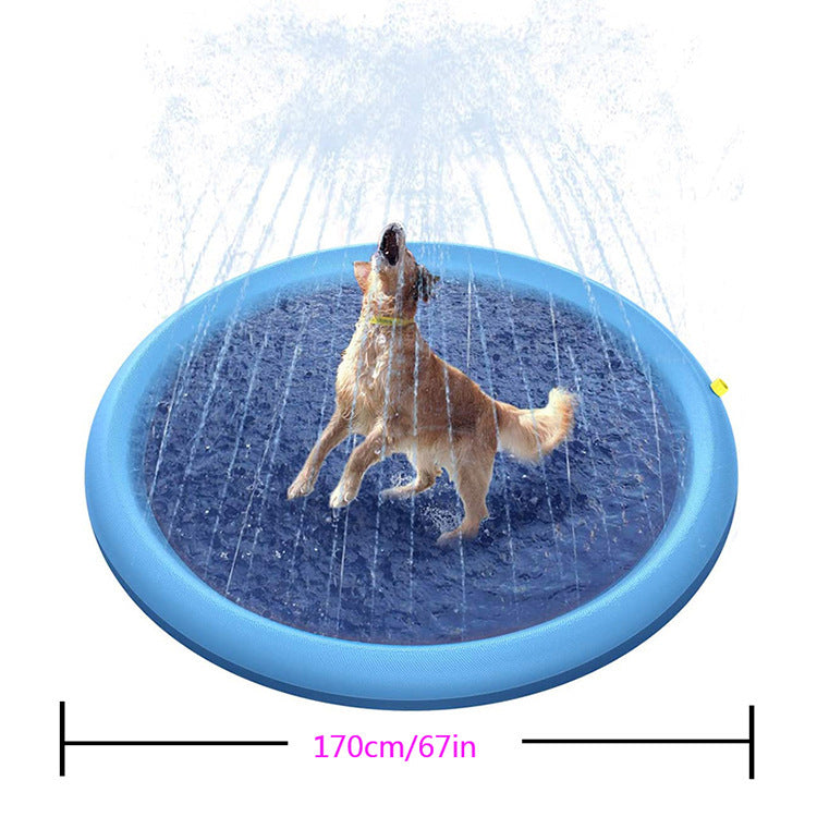 Thickened Pet Water Spray Mat Toy Outdoor Lawn Game Mat - Big Bear Peak
