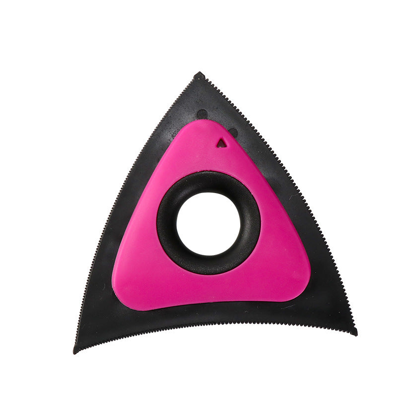 Triangle Electrostatic Dog Hair Cleaner Carpet Scraper Pet Hair Cleaner Animal Hair Brush Cat Hair Remover Brush Pet Supplies - Big Bear Peak