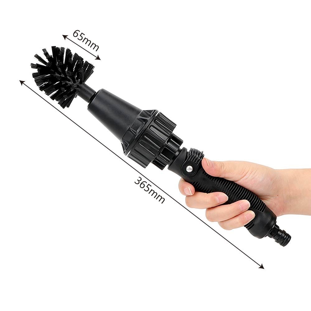 Water-driven Rotary Cleaning Brush Wash Hand-held Water Spray Brush - Big Bear Peak