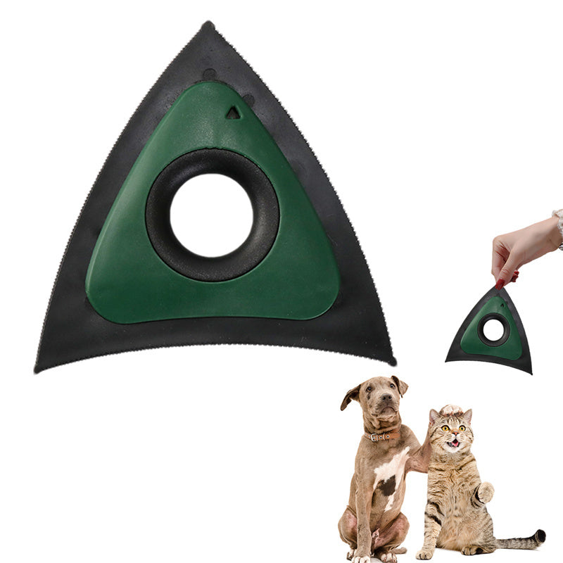 Triangle Electrostatic Dog Hair Cleaner Carpet Scraper Pet Hair Cleaner Animal Hair Brush Cat Hair Remover Brush Pet Supplies - Big Bear Peak