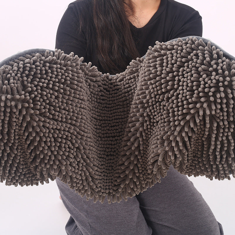 Pet Scrubbing Towel For Cats And Gloved Bath Towels - Big Bear Peak