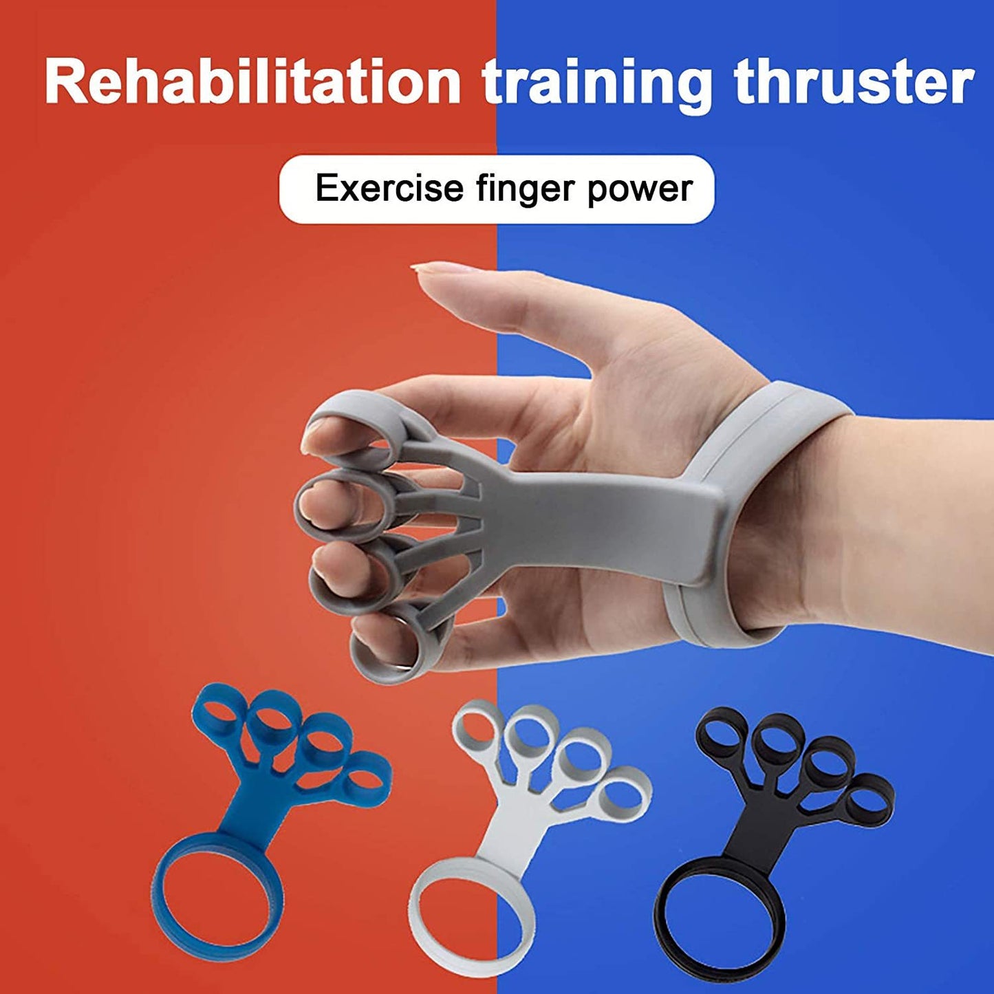 Silicone Grip Device Finger Exercise Stretcher Arthritis Hand Grip Trainer Strengthen Rehabilitation Training To Relieve Pain - Big Bear Peak