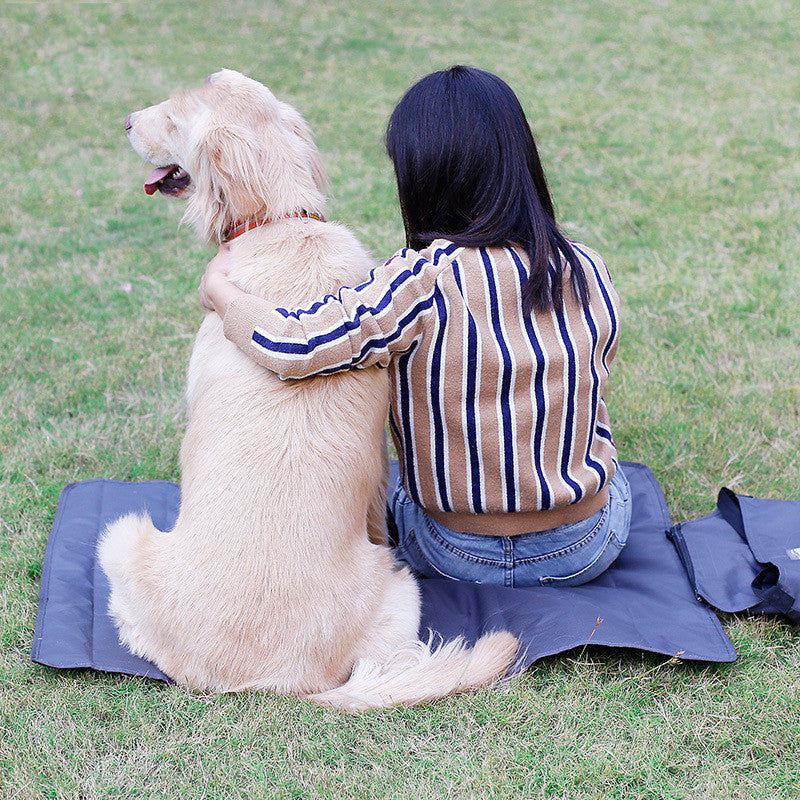 Green Cashmere Outdoor Pet Blanket Folding Storage Portable Waterproof Warmth Dog Cat Products - Big Bear Peak
