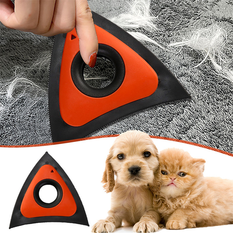 Triangle Electrostatic Dog Hair Cleaner Carpet Scraper Pet Hair Cleaner Animal Hair Brush Cat Hair Remover Brush Pet Supplies - Big Bear Peak